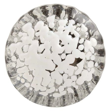 Clear Etched Oval Shape Glass Wine Stopper